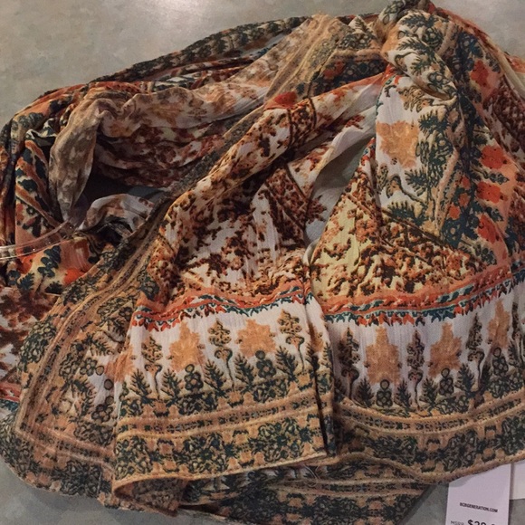 BCBG large printed scarf.
